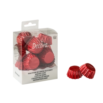 Micro Baking Cups - Metallic Red